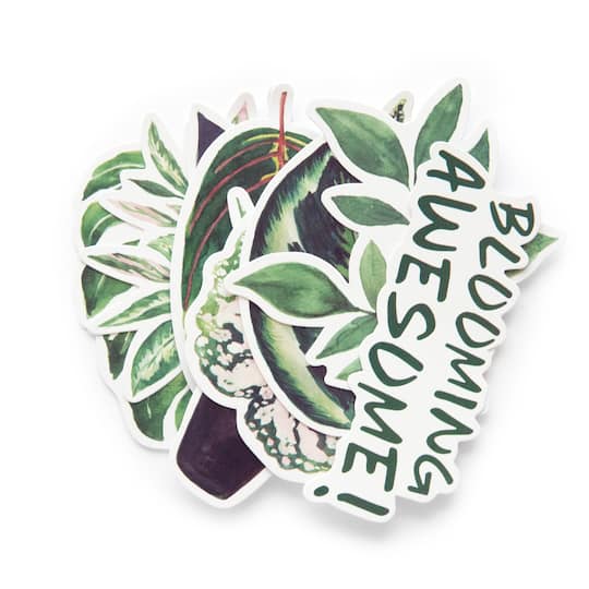 12 Pack: Green Plants Die Cut Stickers by Recollections™